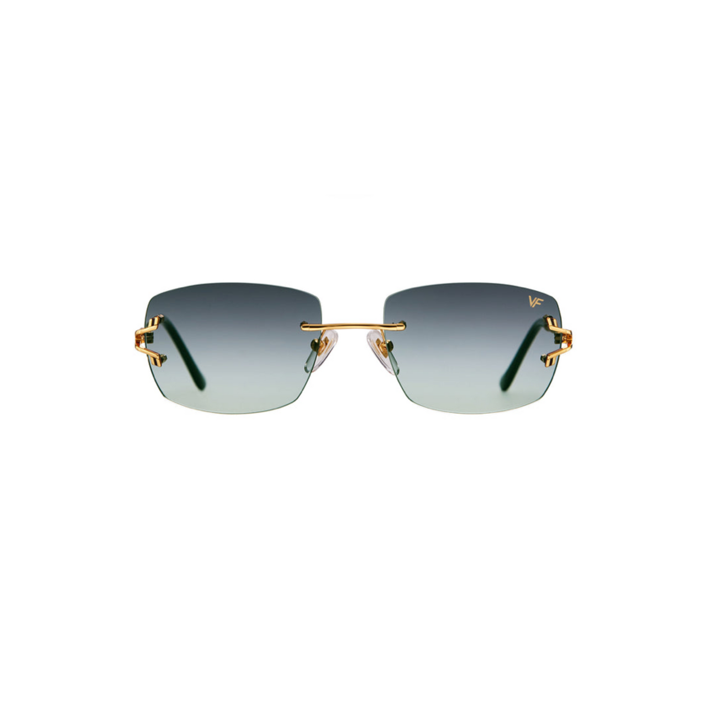 Bal Harbour Rimless Drill Mount 24KT Gold Yellow Gold / Asphalt Gradient - VF