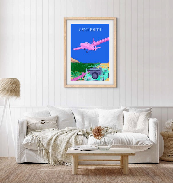 Tableau Plane & Moke Limited Edition - Celine Luu Art