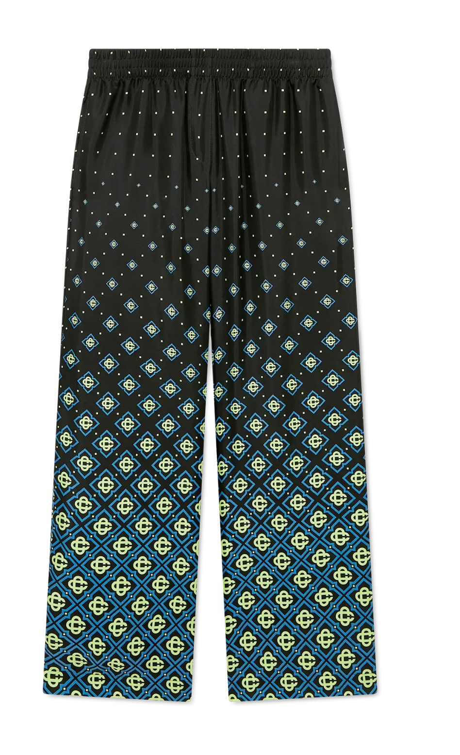 WOMEN-Degrade Monogram Silk Trousers-CASA BLANCA