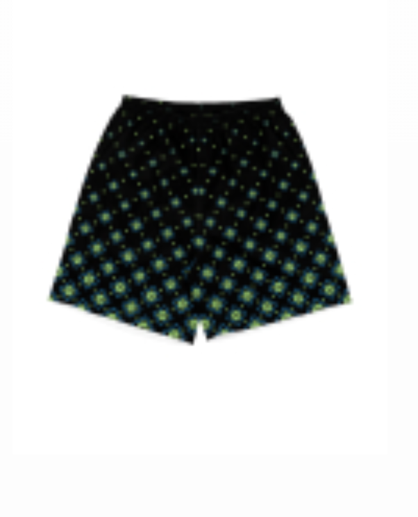 MEN-DEGRADE BLACK MONOGRAM PRINTED SWIMSHORTS - CASABLANCA