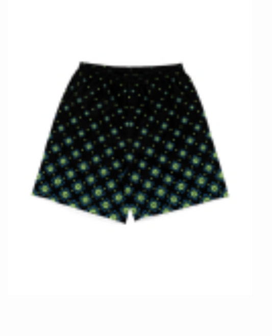 MEN-DEGRADE BLACK MONOGRAM PRINTED SWIMSHORTS - CASABLANCA