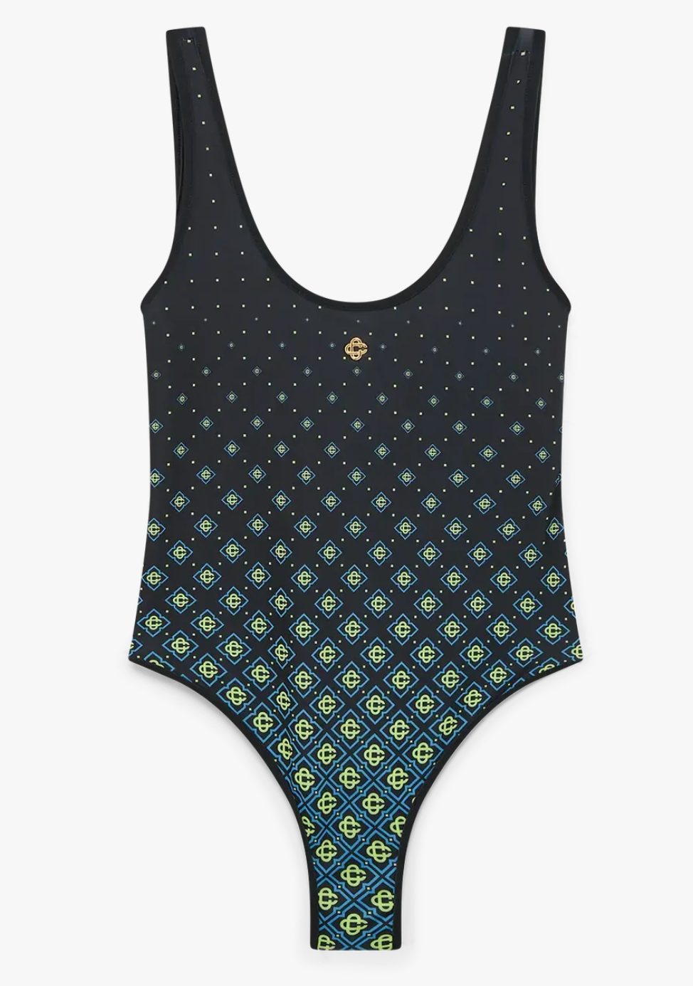 WOMEN - Degrade Monogram Swimsuit Black/Multi - Casa Blanca