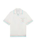 MEN - CHEMISE EN SOI DANCE JOY Pink/Blue - Casa Blanca