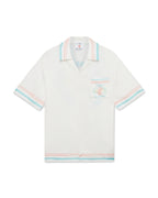 MEN - CHEMISE EN SOI DANCE JOY Pink/Blue - Casa Blanca