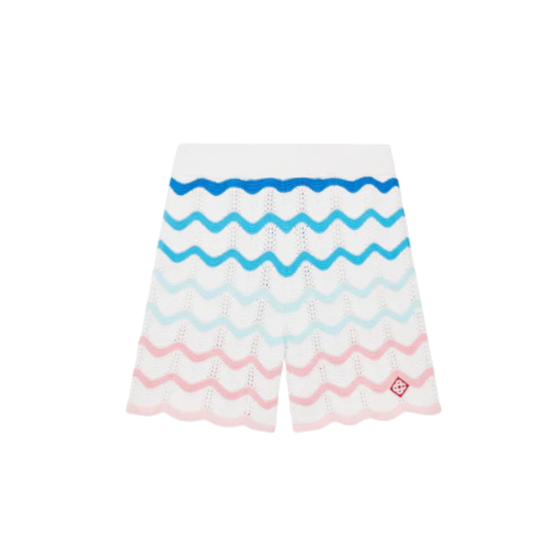 MEN - Gradient waves crochet Short Knit Mutli/BluePink - Casa Blanca