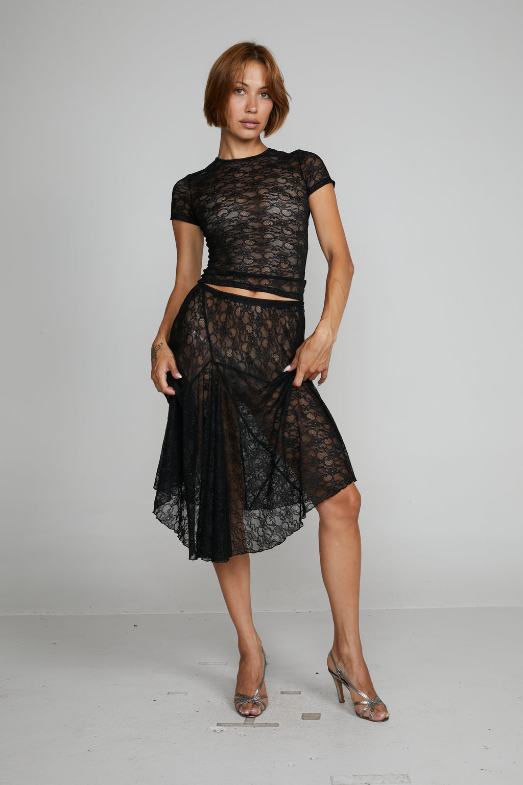 WOMEN - MINI TEE - Top - Black