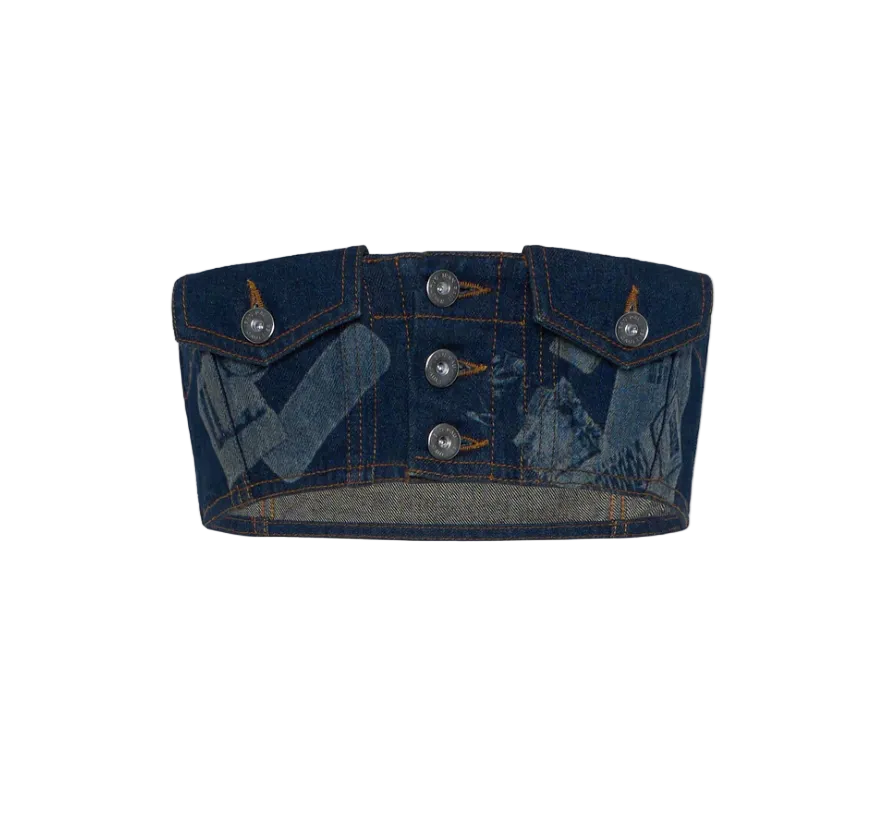 WOMEN - THE DENIM TROMPE L’ŒIL BRA - JPG