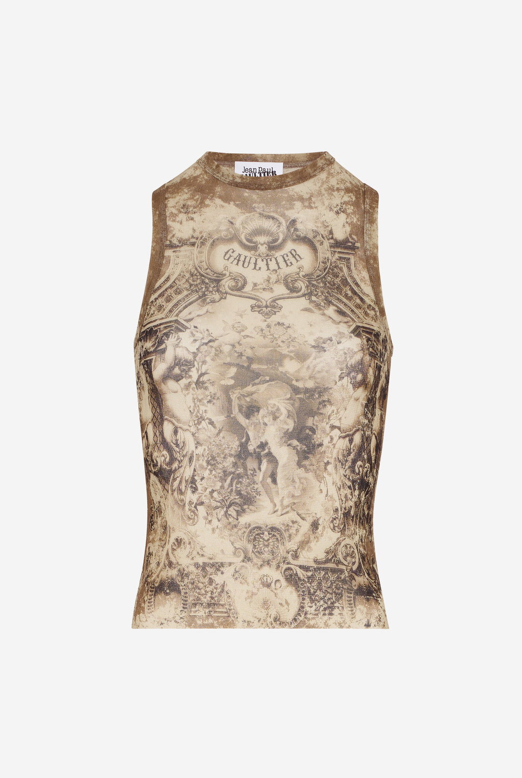 THE BEIGE MÉDAILLON TANK TOP - JPG