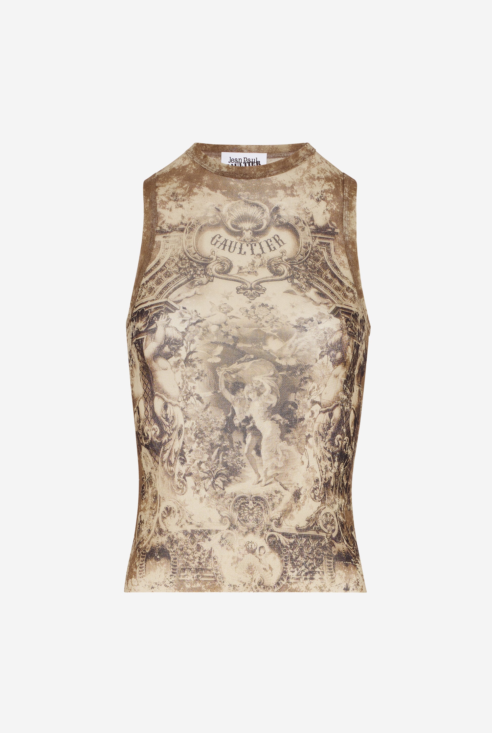 THE BEIGE MÉDAILLON TANK TOP - JPG