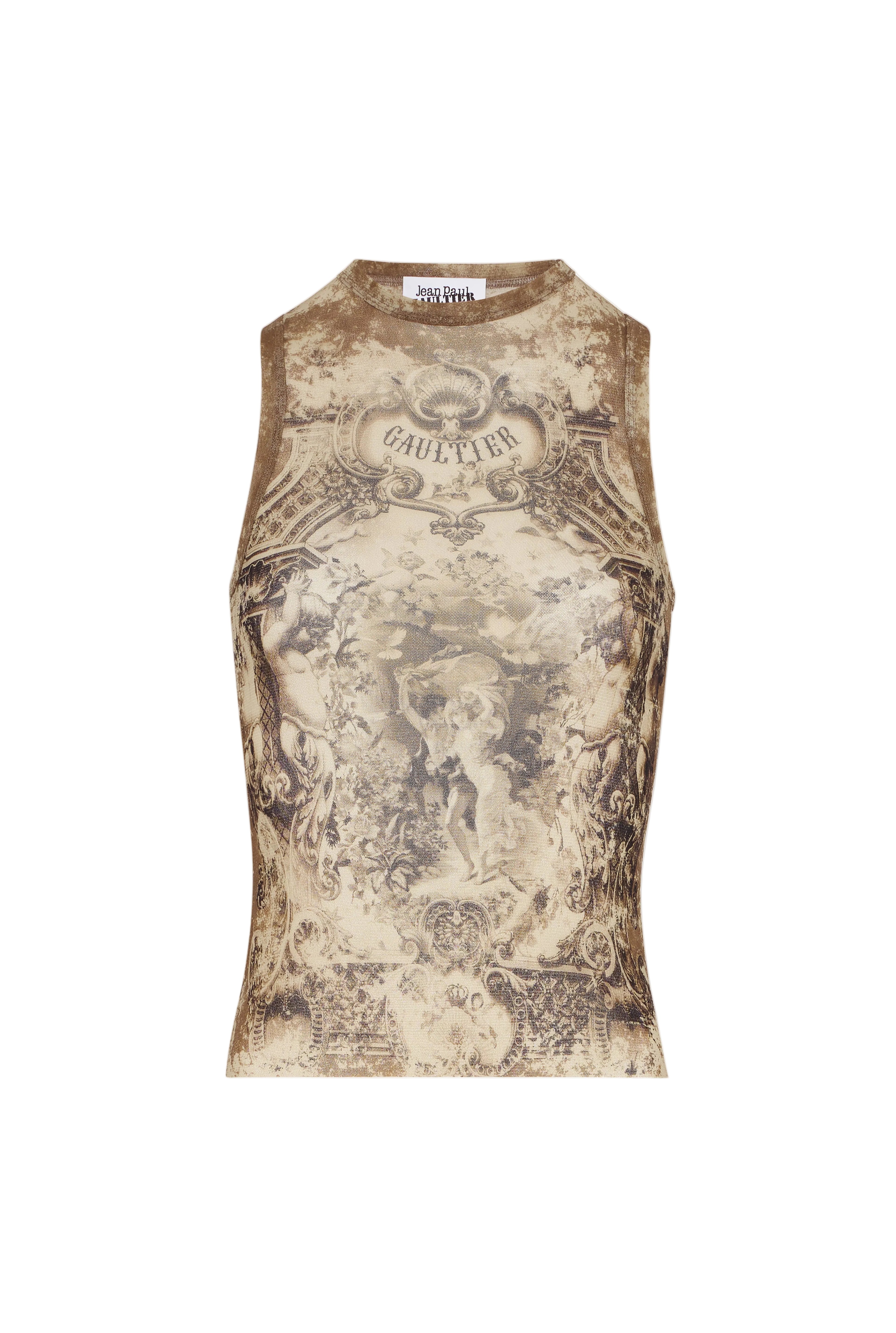 THE BEIGE MÉDAILLON TANK TOP - JPG