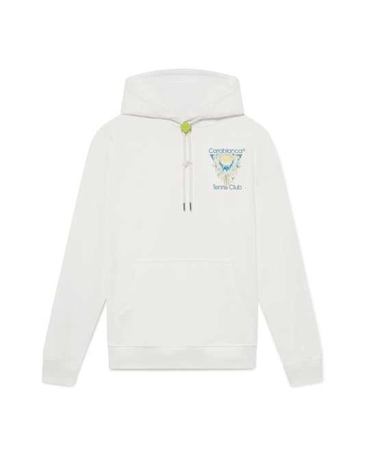 MEN - HOODIE L'ARCHE DE TENNIS White/Blue - Casa Blanca