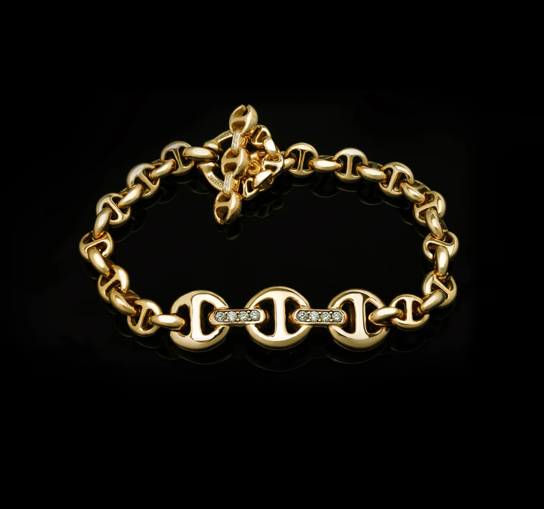 ID BRACELET GOLD AND DIAMOND - Hoorsenbuhs