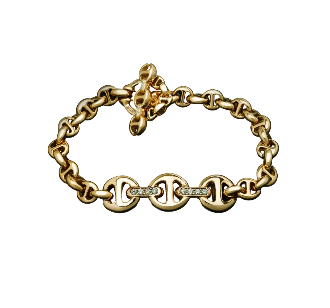ID BRACELET GOLD AND DIAMOND - Hoorsenbuhs