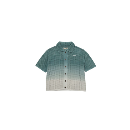 WOMEN - SHIRT CROCHE OMBRE GREEN - HTG