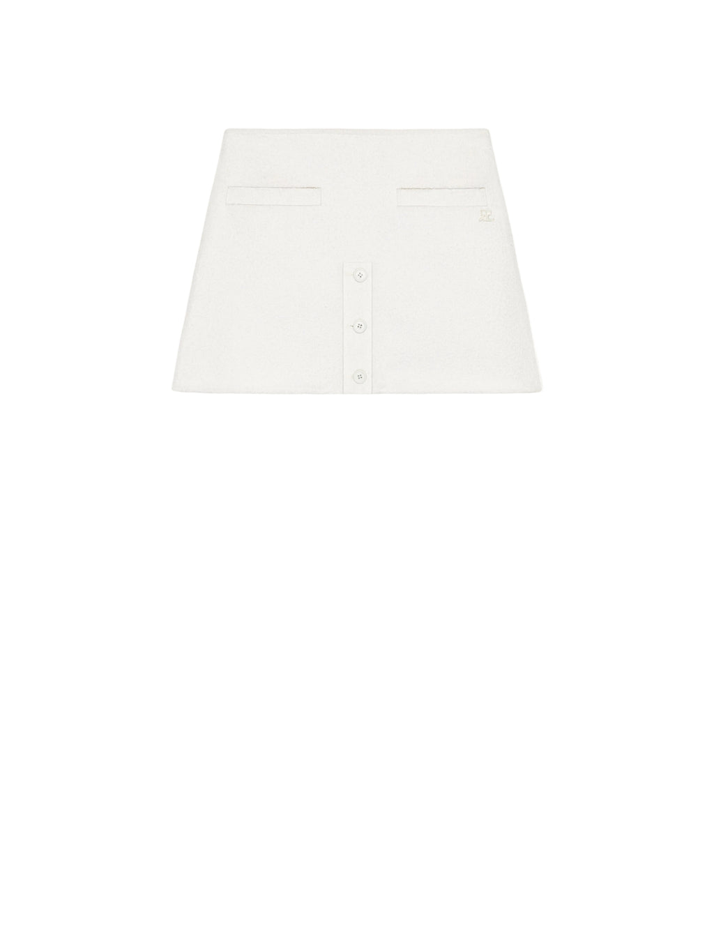 WOEN - HERITAGE BUTTONED MINI SKIRT PINK - Courrèges
