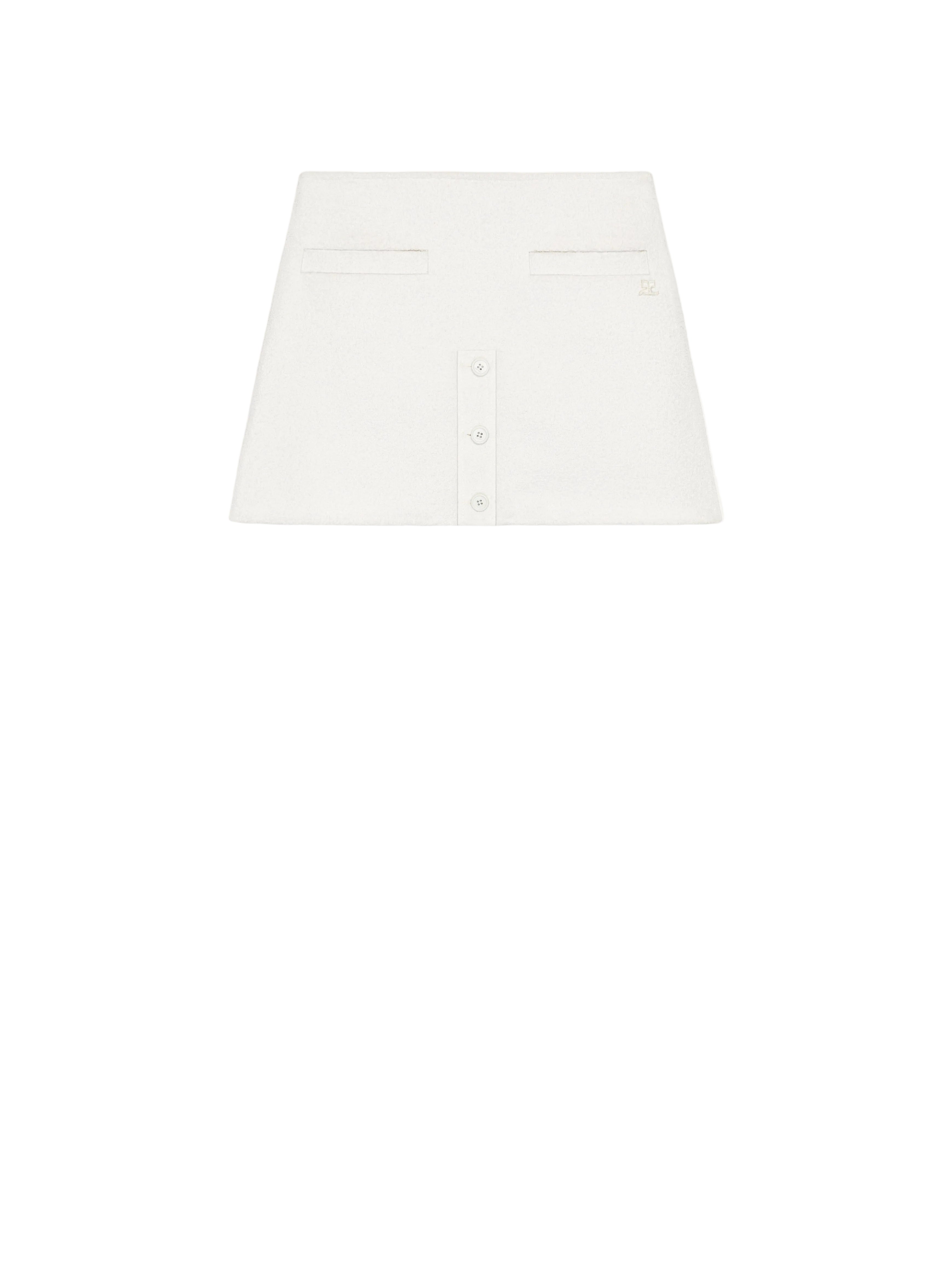 WOEN - HERITAGE BUTTONED MINI SKIRT PINK - Courrèges