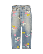 BUTTERFLY DENIM JEANS MULTI COLORS - About Dreams