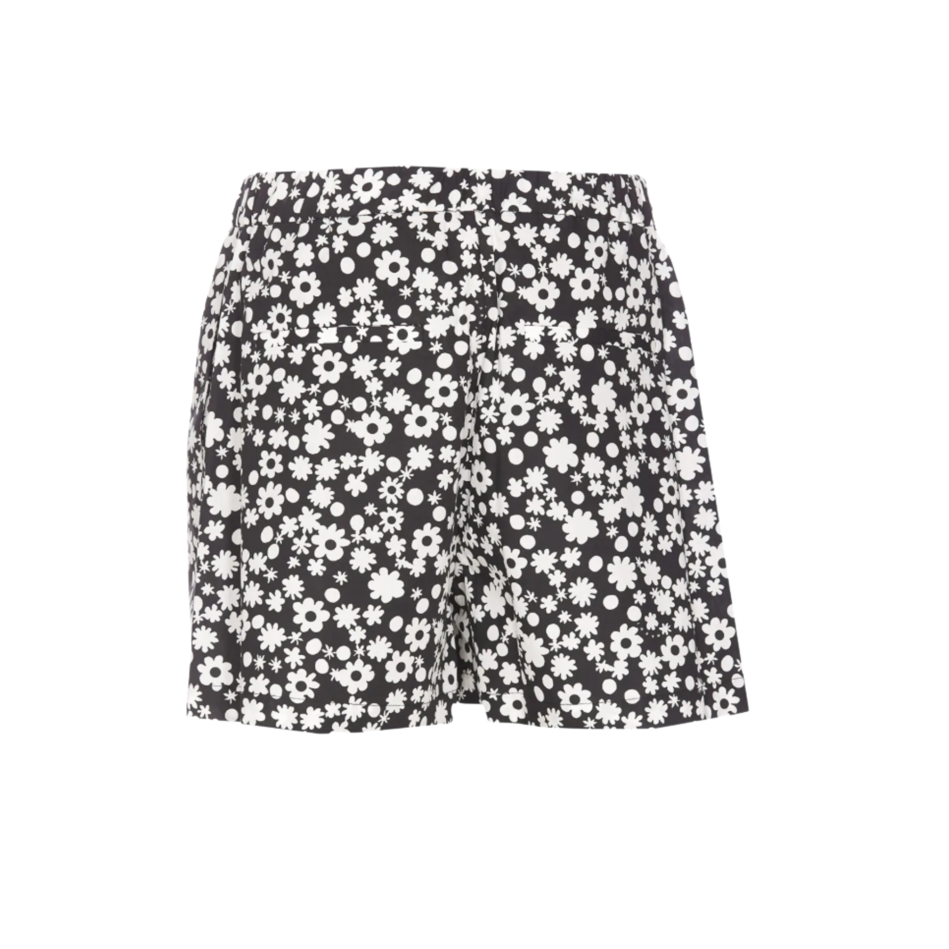 WOMEN - SHORT POP FIELDS POPLIN Black/White - Marni