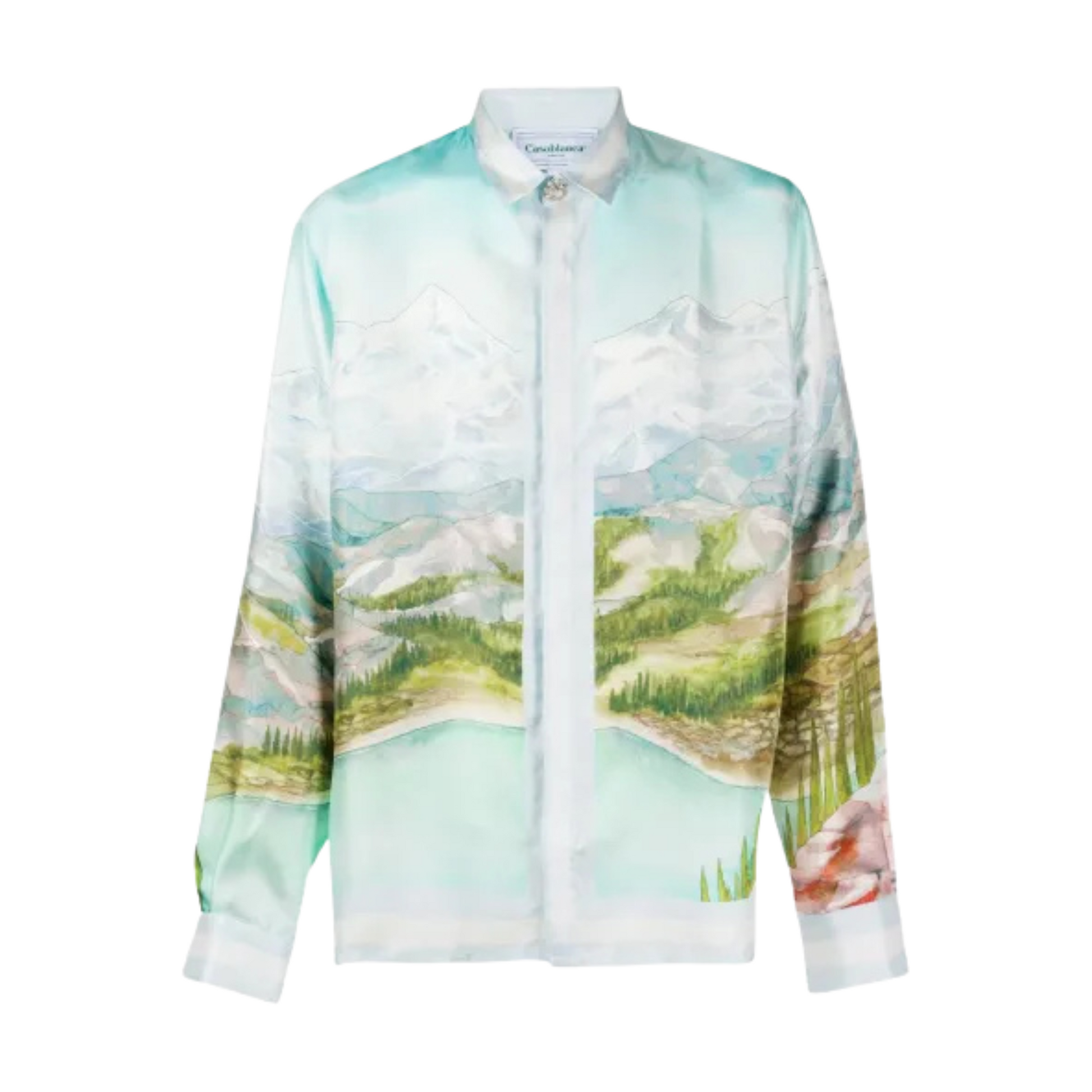 MEN - SILK SHIRT LONG SLEEVE DALMATIAN A LA MONTAGNE - Casa Blanca