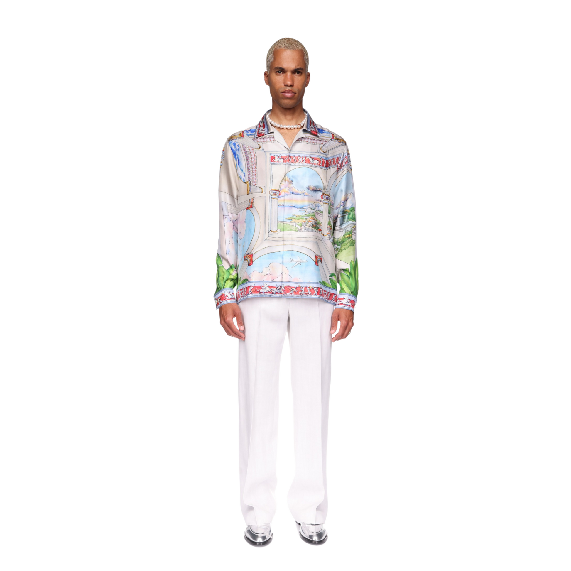 MEN - Longsleeve Shirt Silk Le Passage - Casa Blanca