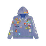 MEN - GENTLEMEN'S WAFFLE HOODIE PURPLE - BWA